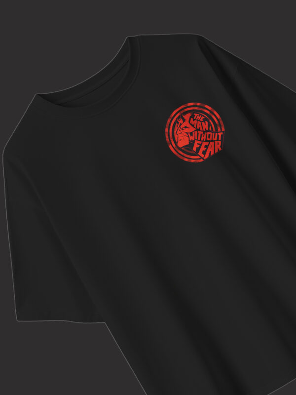 Black Daredevil oversized T-shirt – The Man Without Fear design by Wear Heroic